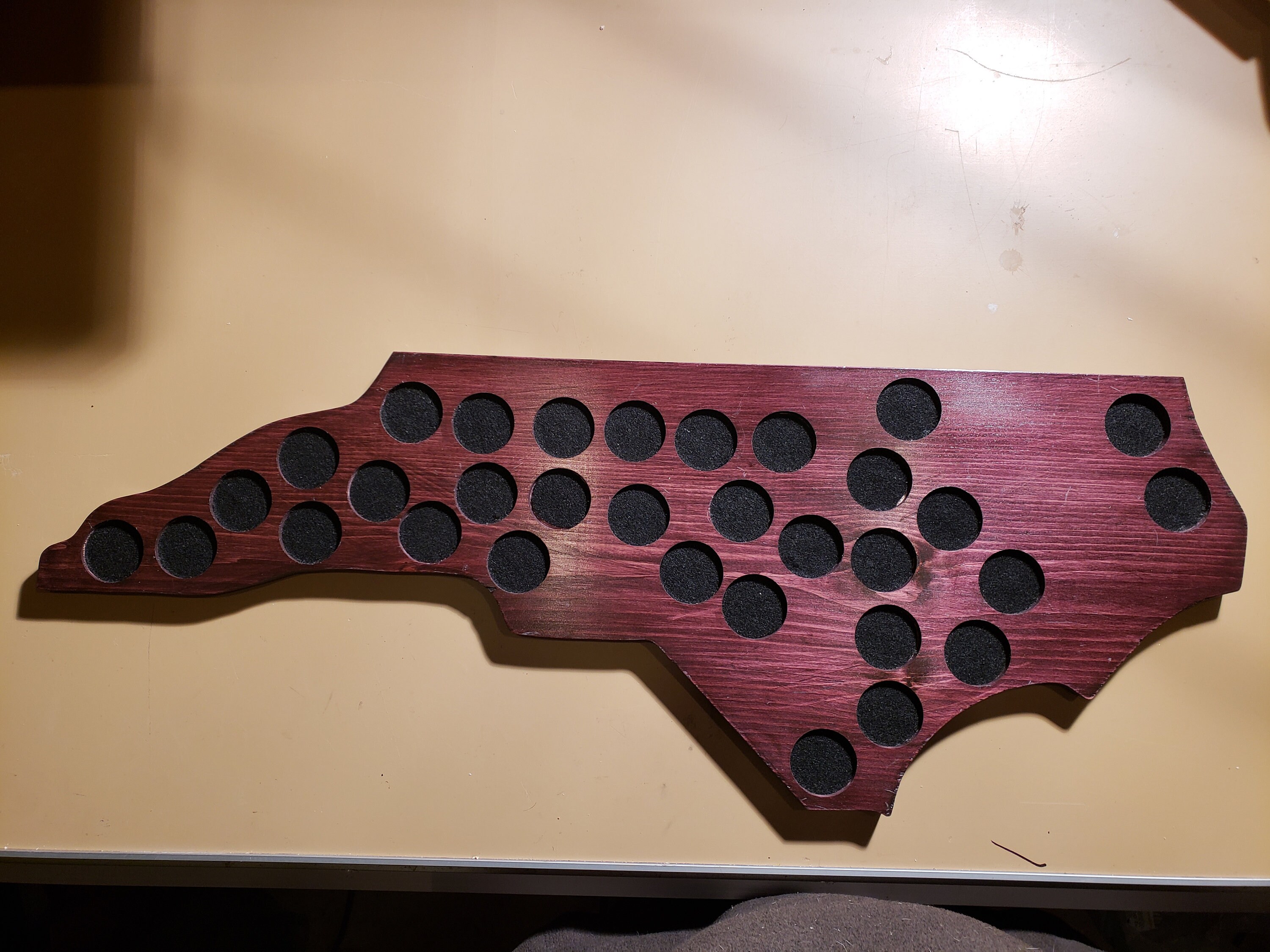 Handmade North Carolina Harley Poker Chip Display Etsy