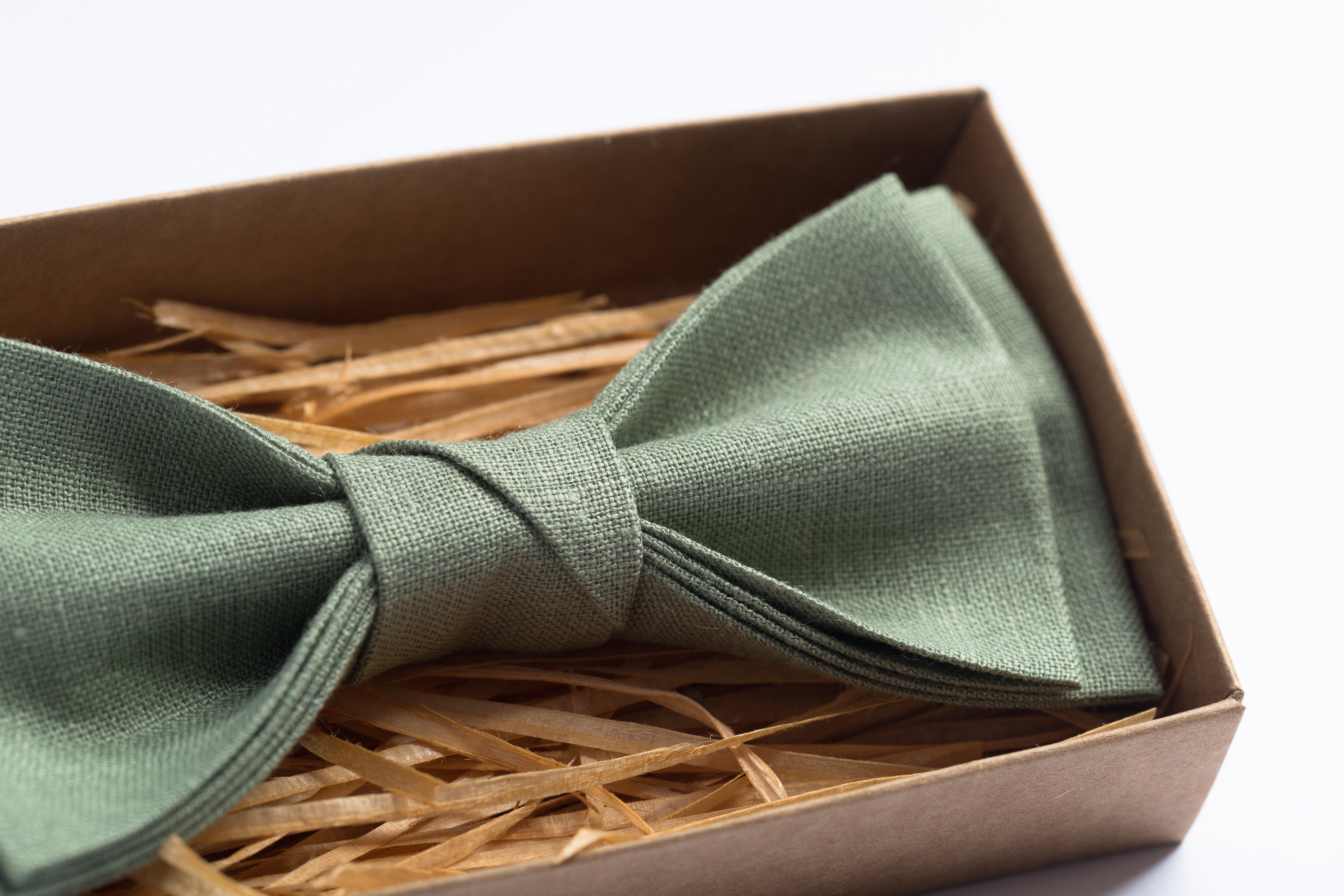 Sage Green Bow Ties for Men Rustic Wedding Bow Ties Page Etsy