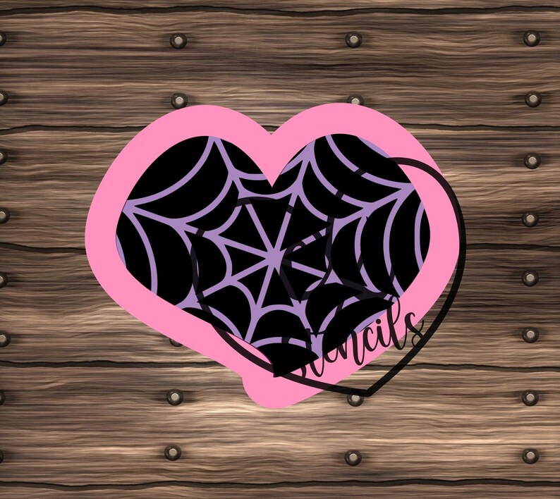 Spooky heart cookie cutter. Halloween. Fall. Scary. Etsy