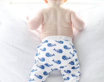 Boo Boo Harem Pants - Blue Whale