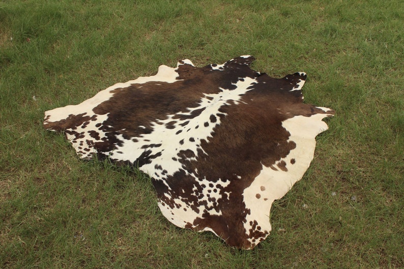 Amazing Tricolor Cowhide Rug Tricolor Large Cow Skin Rug Cow Etsy