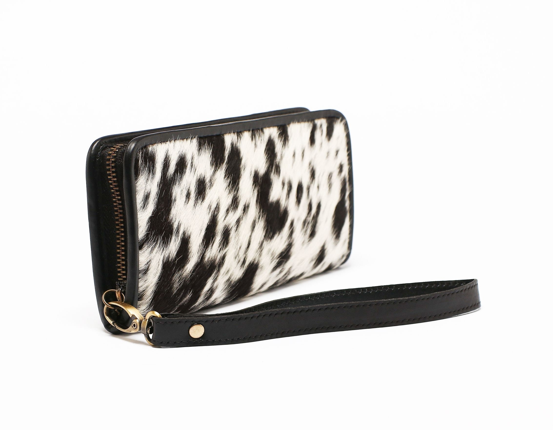 Cowhide Rug Wallet Real Cow Hide Leather Wallet For Women Etsy