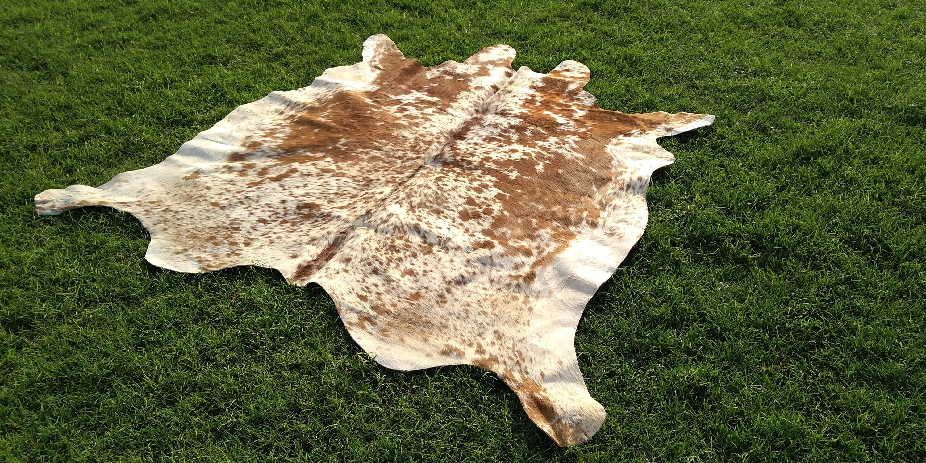 Amazing Brown and White Cowhide Rug Brown and White Cow skin Etsy