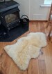 Genuine Real Australian Sheepskin Rug Single Pelt Champagne Sheepskin Rug Fur Throw 2 x 3 