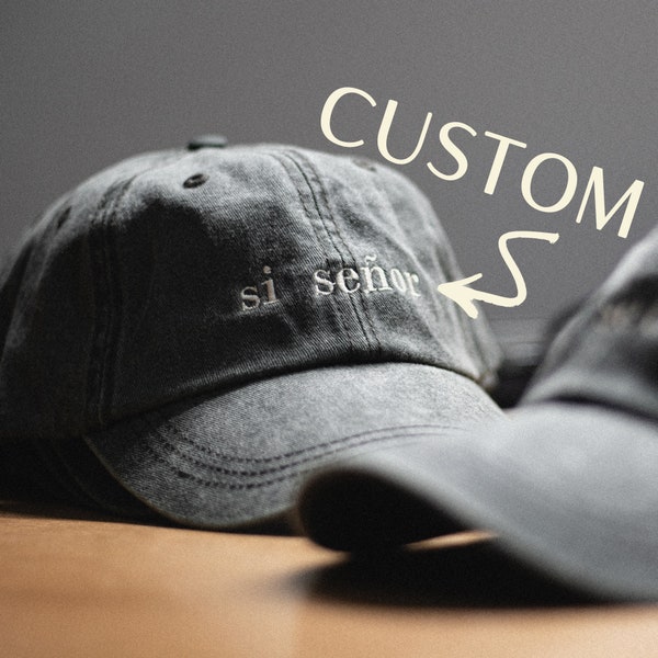 Vintage Baseball Hat Custom Embroidered Cap For Him Personalized Dad Hat Washed Gift For Her Customizable Hats For Party Group Hats