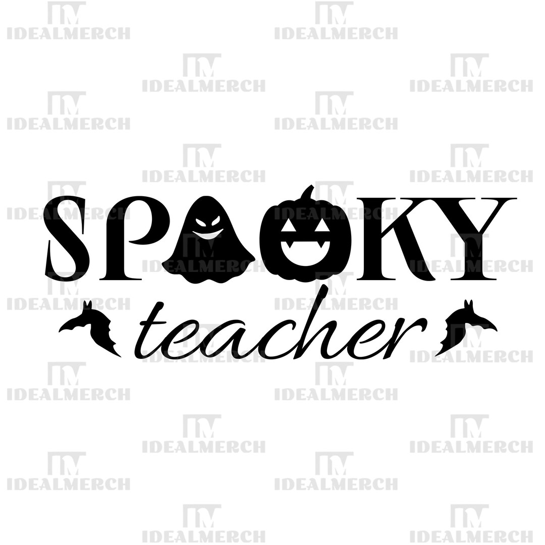 Spooky Teacher SVG PNG Halloween Teacher SVG Teacher Fall Svg Etsy