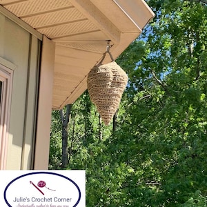 MADE TO ORDER: Hornet & Wasp Crochet &quot;Nest&quot;