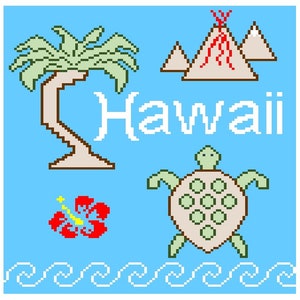 PATTERN:  &quot;Hawaii&quot; Corner-to-Corner (C2C) Crochet Blanket