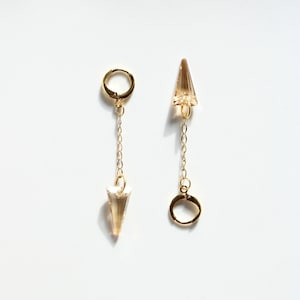 Hoop earrings made with Swarovski crystals