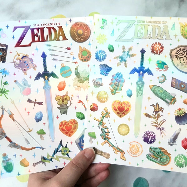 Carte Print holographique Zelda