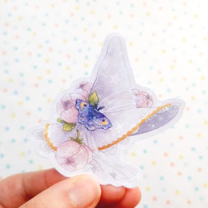 Sticker Magie chapeau de sorcière holographic papeterie