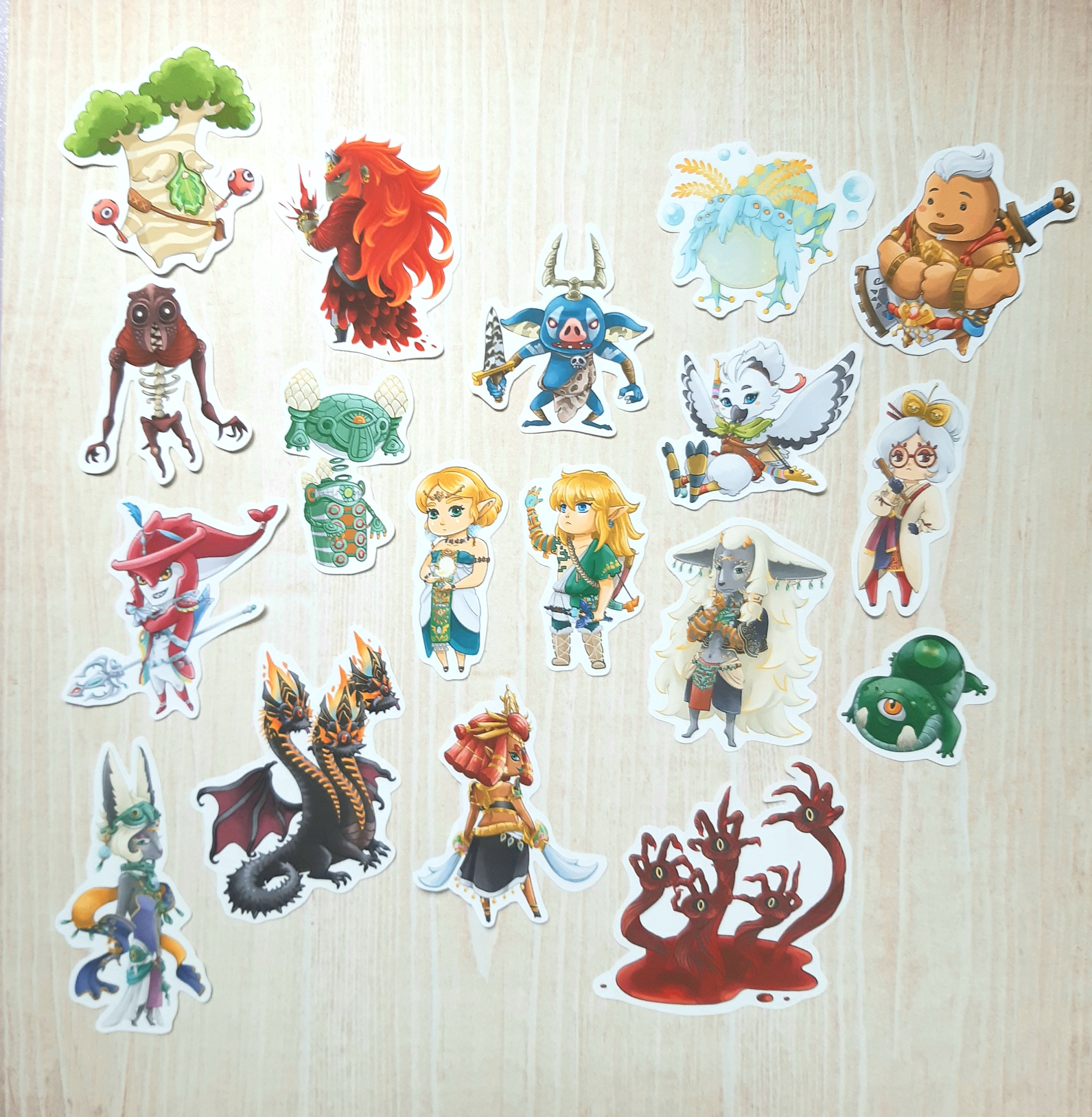 Totk Sticker Zelda TOTK Characters Stickers Packs Stationery - Etsy