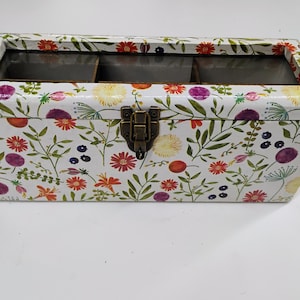 Handmade Wooden Seed Box: Victorian Flower Garden Organizer