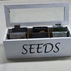 Small Recycled Wood Seed Box image 2