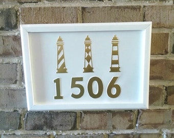 Light House Address Plaque