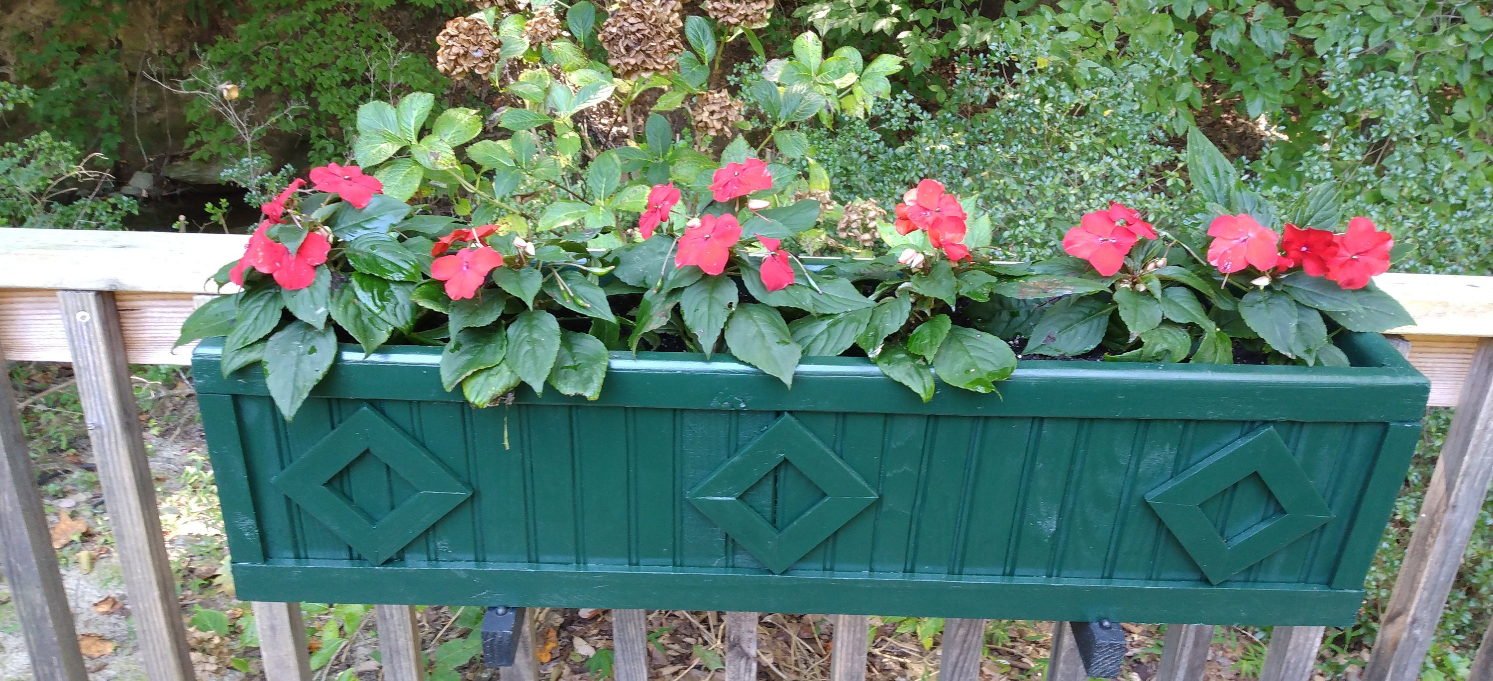 Diamond Wainscot Window Box Etsy
