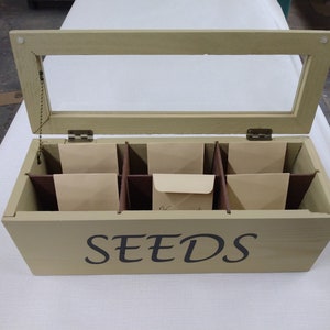 Small Recycled Wood Seed Box image 4