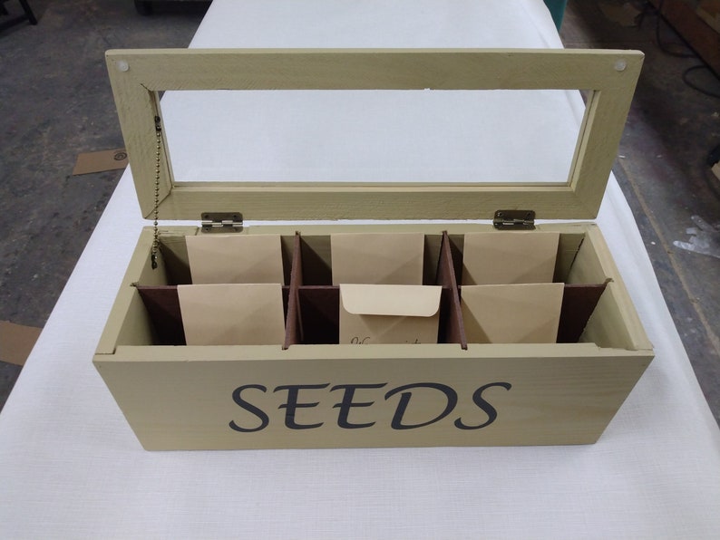 Small Recycled Wood Seed Box image 4