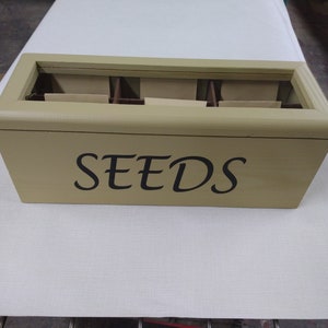 Small Recycled Wood Seed Box image 3