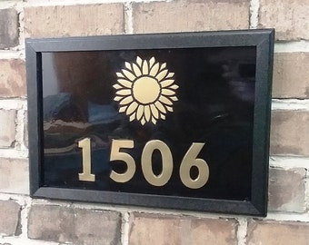 Sunflower Address Plaque