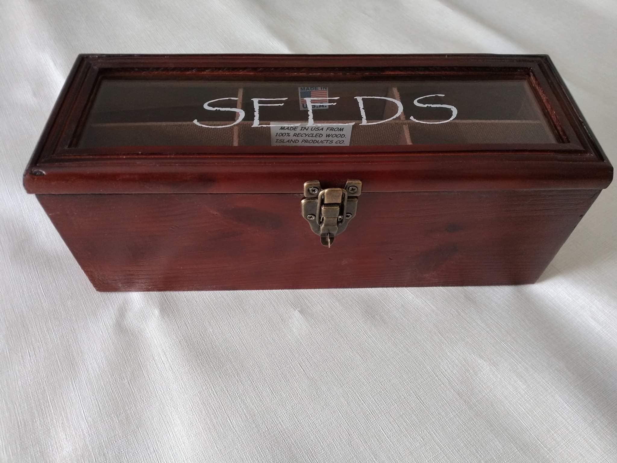 Seed Packet Organizer & Storage Box 1031 free U.S. Shipping 