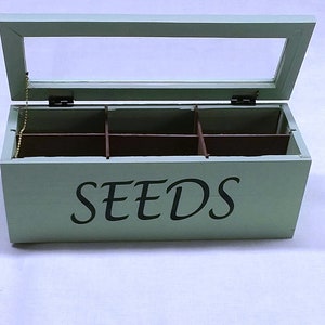 Small Recycled Wood Seed Box image 1