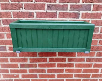 Cambridge Window Box: Handmade Recycled Pine Planter