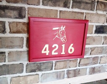Horse Address Plaque