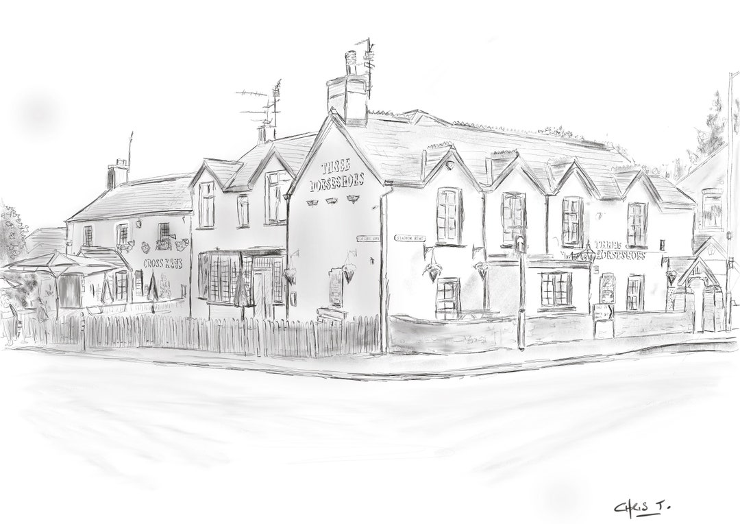 The Three Horseshoes Public House Dinas Powys Vale of Etsy