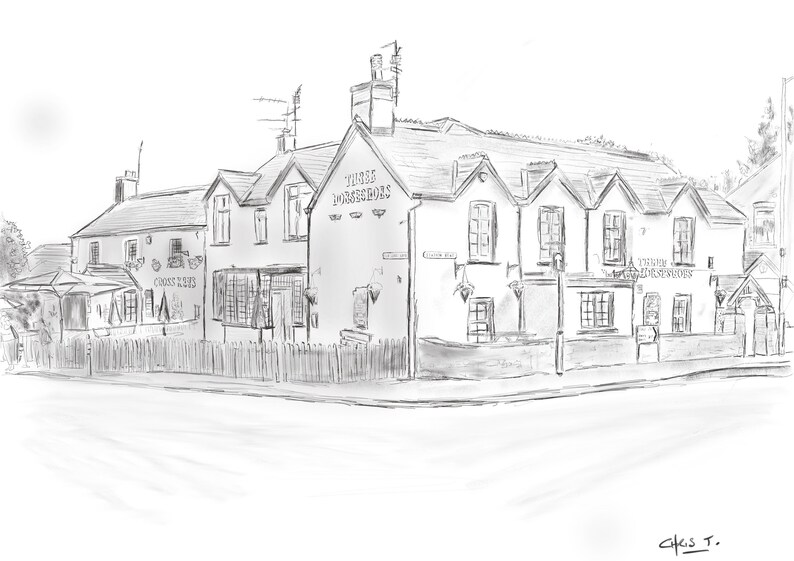 The Three Horseshoes Public House Dinas Powys Vale of Etsy