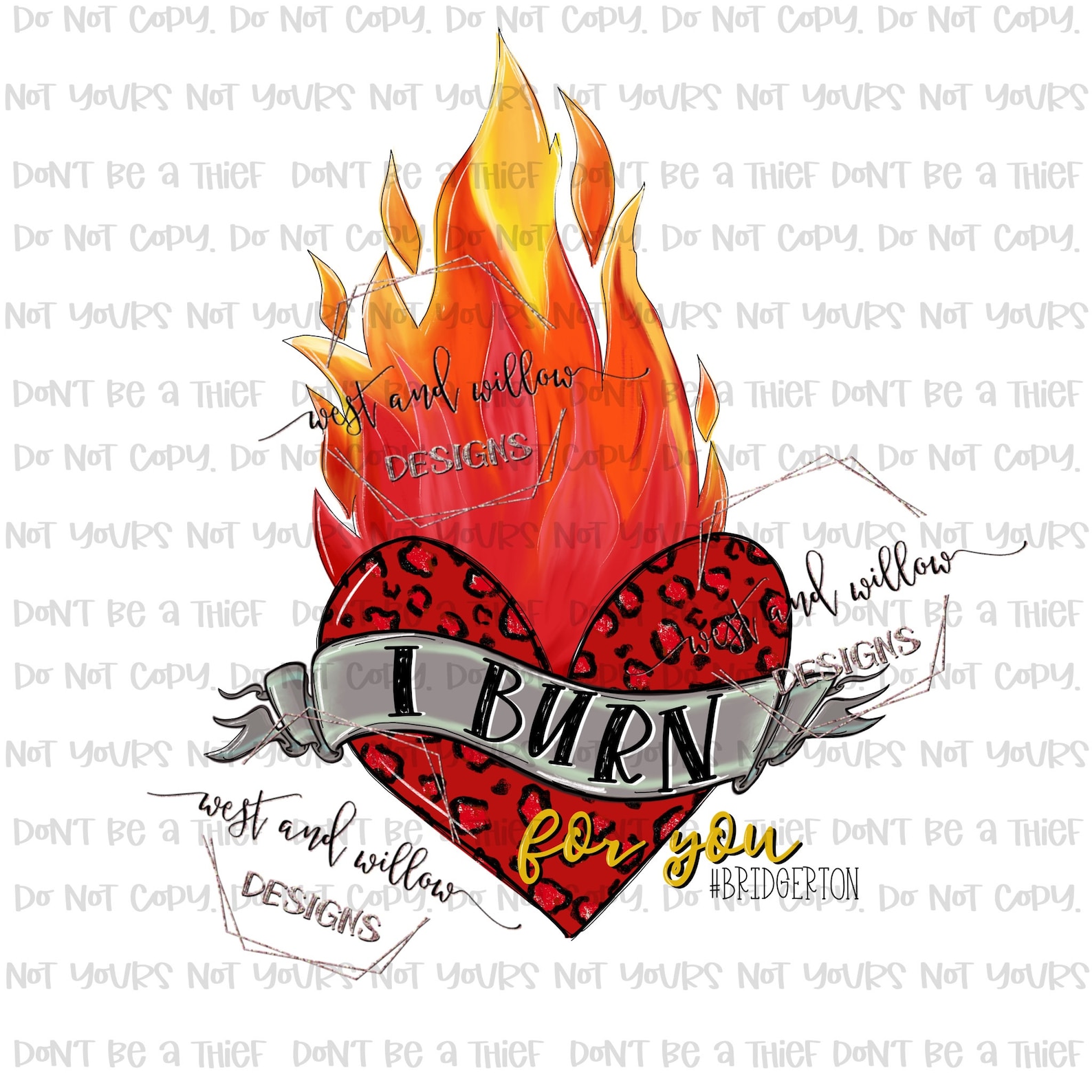 Ich brenne für dich Bridgerton ich brenne für dich - Etsy.de