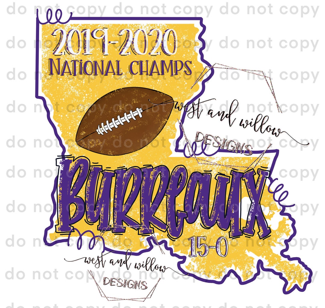 Burreaux, Tigers, National Champs, Louisiana, LA, Football, Louisiana