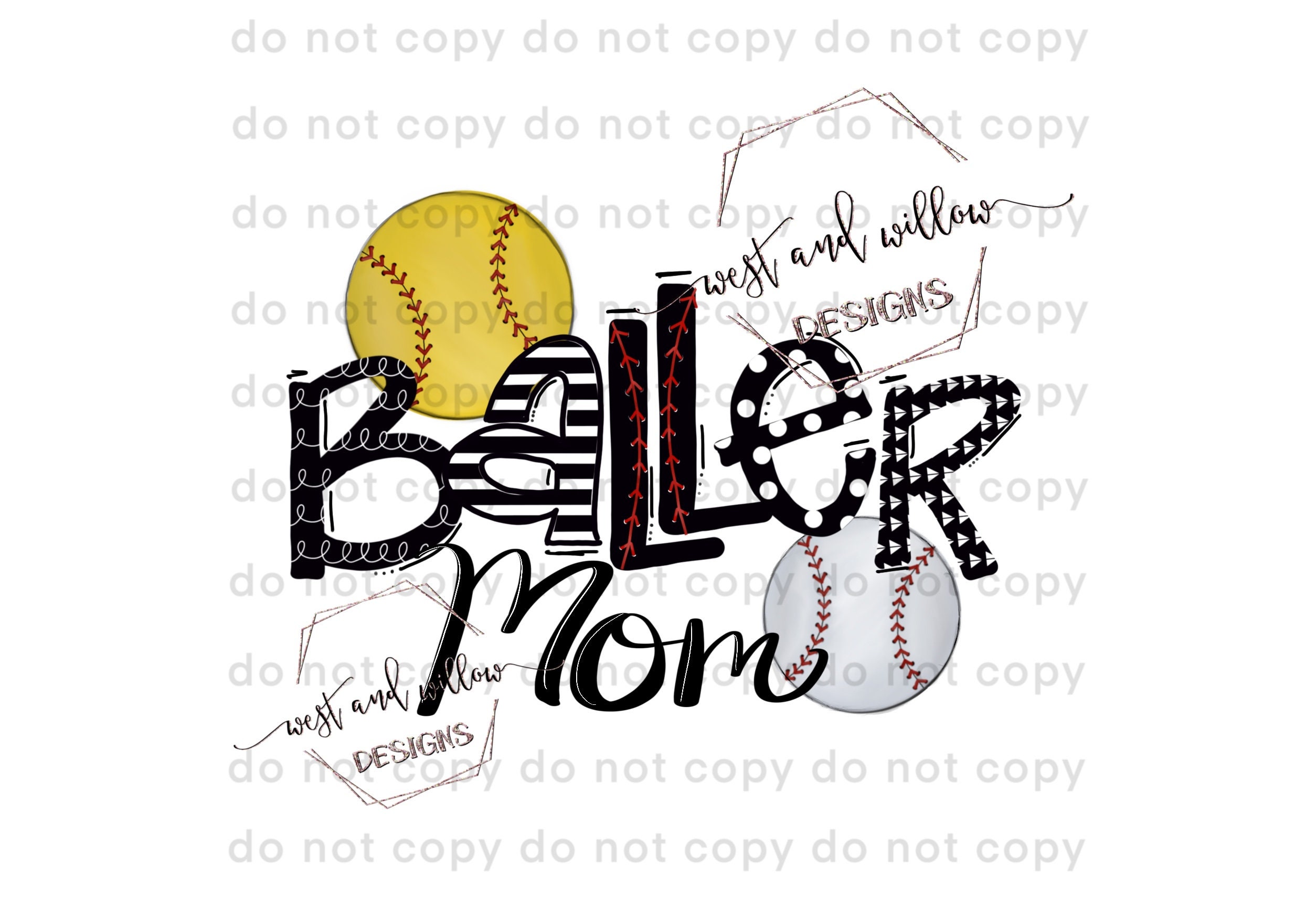 Baller Mom Softball and Baseball Mom Life Mom Sports PNG Etsy