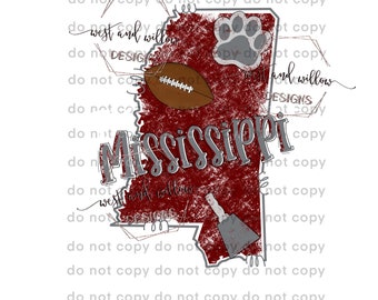 Mississippi State shirt design, MSU, Mississippi state football, MS, Mississippi bulldogs, hail state  football PNG digital download design