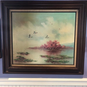 Ducks In Flight Oil Painting