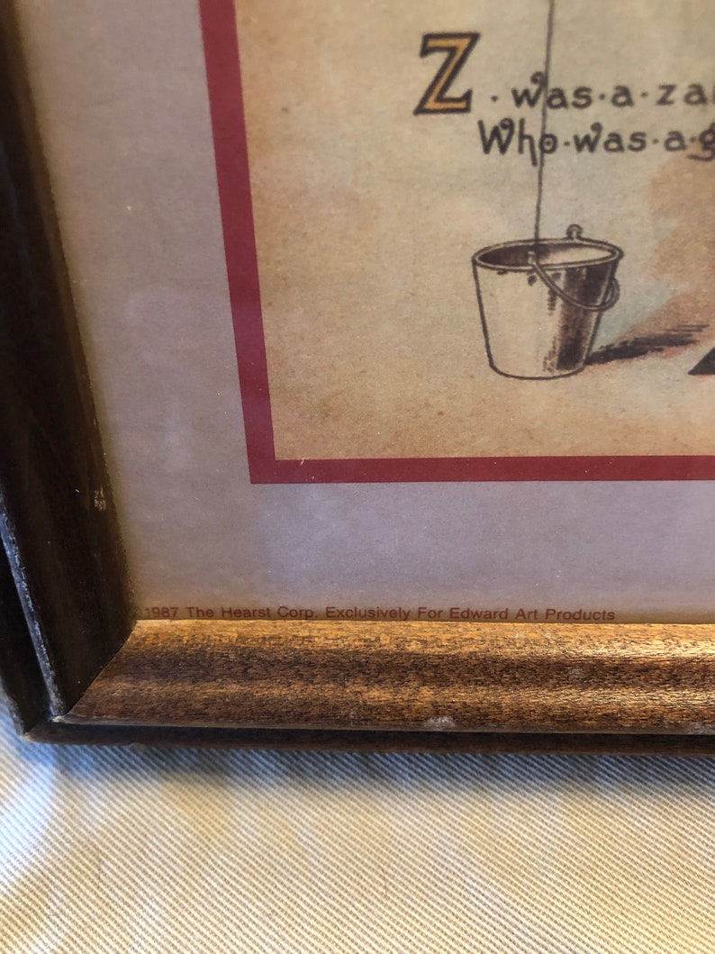 Nursery Rhyme Alphabet Edward Art Products Print Etsy