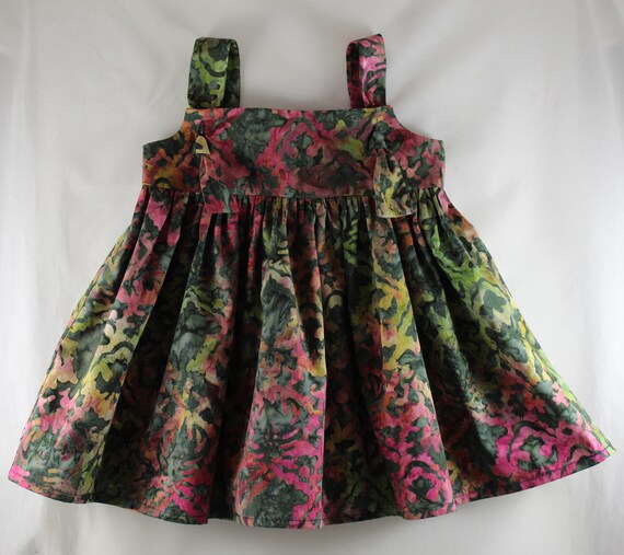 pink and green sundress