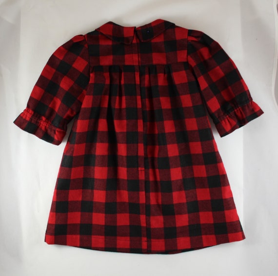 girls buffalo check dress