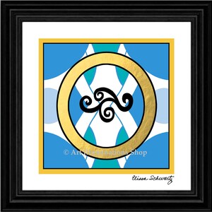 Initial Art Print A to Z Illuminated