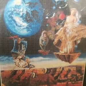 RARE 2003 &quot;Travelers&quot; Fantasy Artistic Scene by Graeme Stevenson Cross Stitch Chart/Pattern, Rating - 3