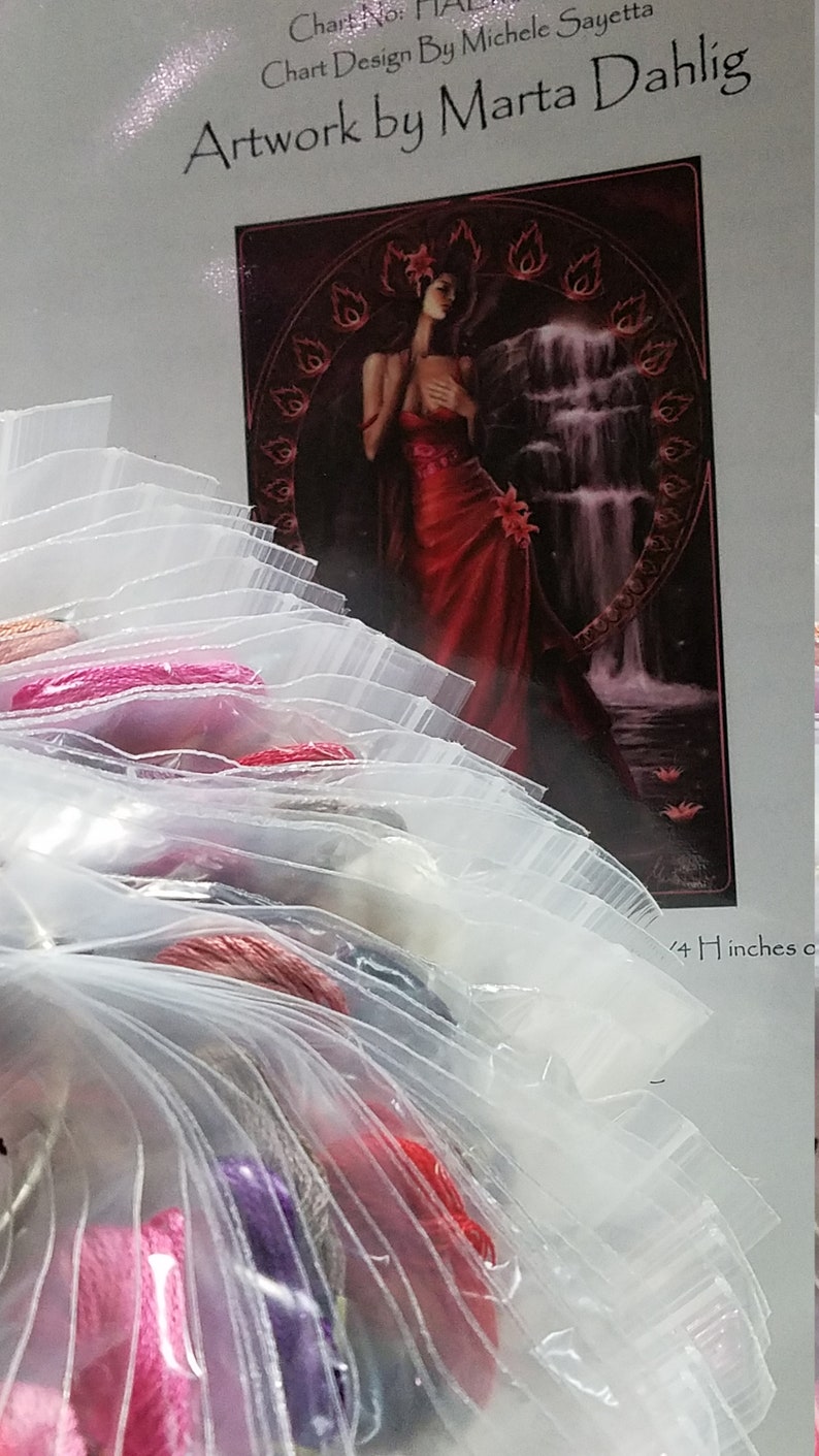 4 Seven Deadly Sins Collection Artistic Fantasy Portrait Cross Stitch LUST Rating