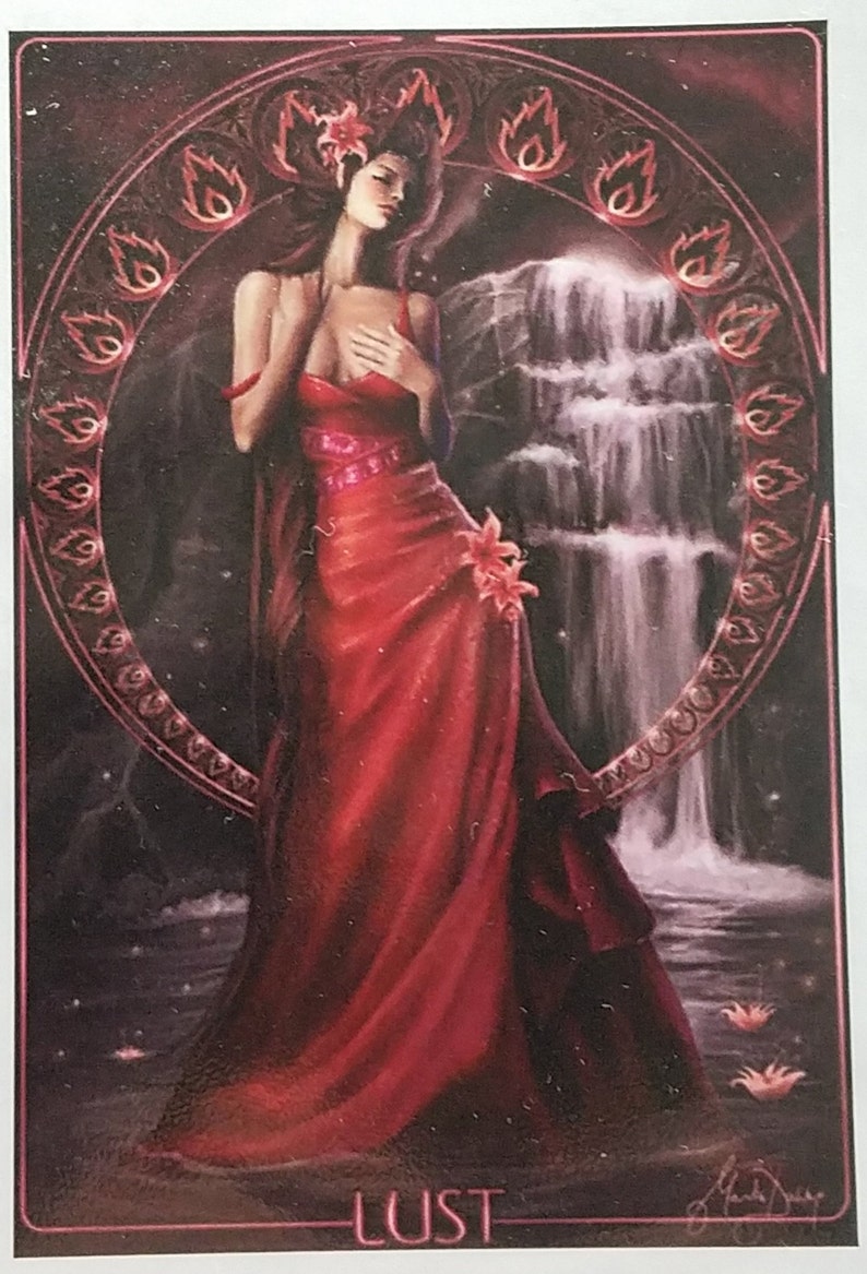 4 Seven Deadly Sins Collection Artistic Fantasy Portrait Cross Stitch LUST Rating