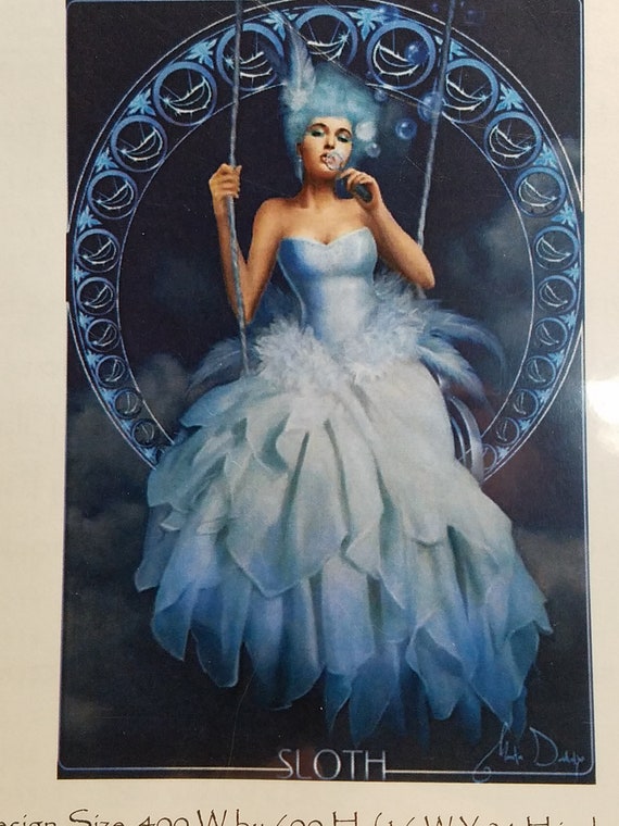 Sloth Seven Deadly Sins Collection Artistic Fantasy Portrait Etsy