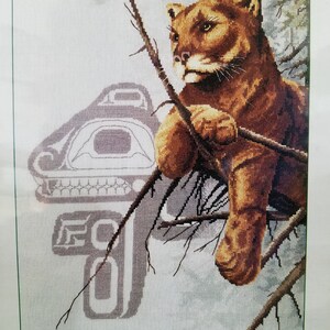 THE COUGAR - 2002 Wildlife Artistic Cross Stitch, Rating - 2, Z