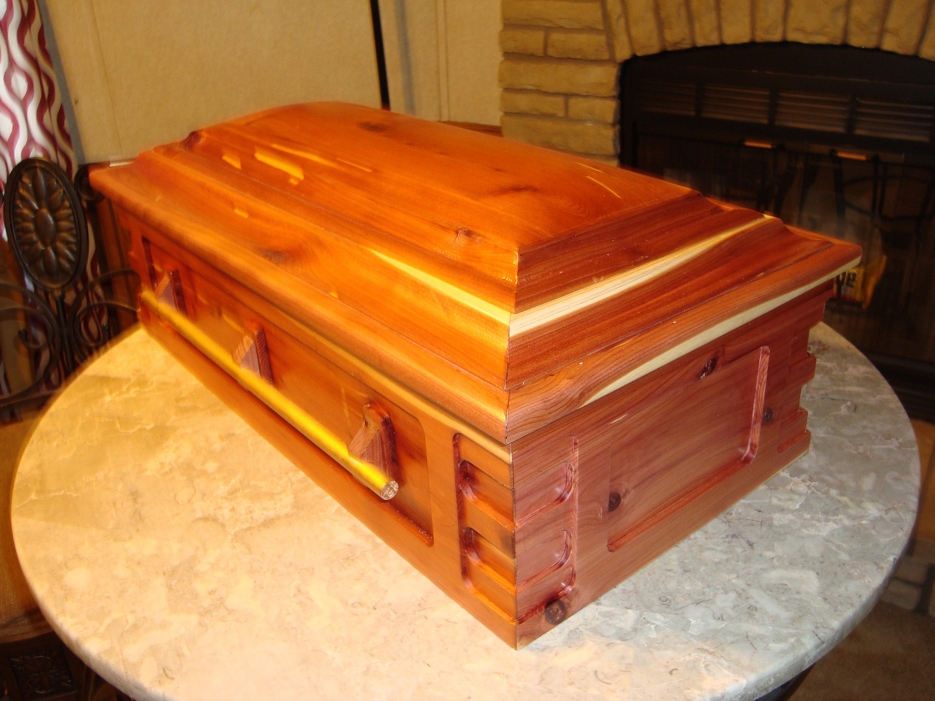 12 x 24 Pet Casket & Memory Chest Custom Pet funeral box pet Etsy