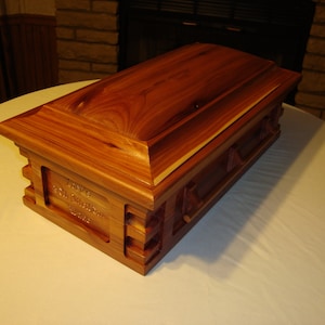 Personalized Pet Casket & Memory Chest Custom Pet funeral box, pet coffin, pet burial casket, pet memory box, pet bereavement burial box