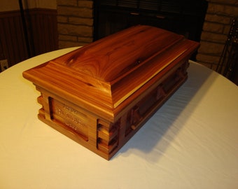 Personalized Pet Casket & Memory Chest Custom Pet funeral box, pet coffin, pet burial casket, pet memory box, pet bereavement burial box