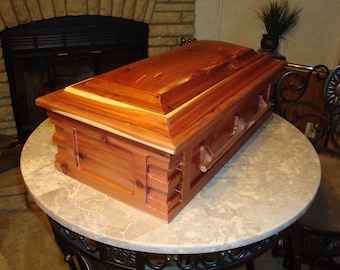 12 x 24 Pet Casket  & Memory Chest Custom Pet funeral box, pet coffin, pet burial casket, pet memory box, pet bereavement burial box