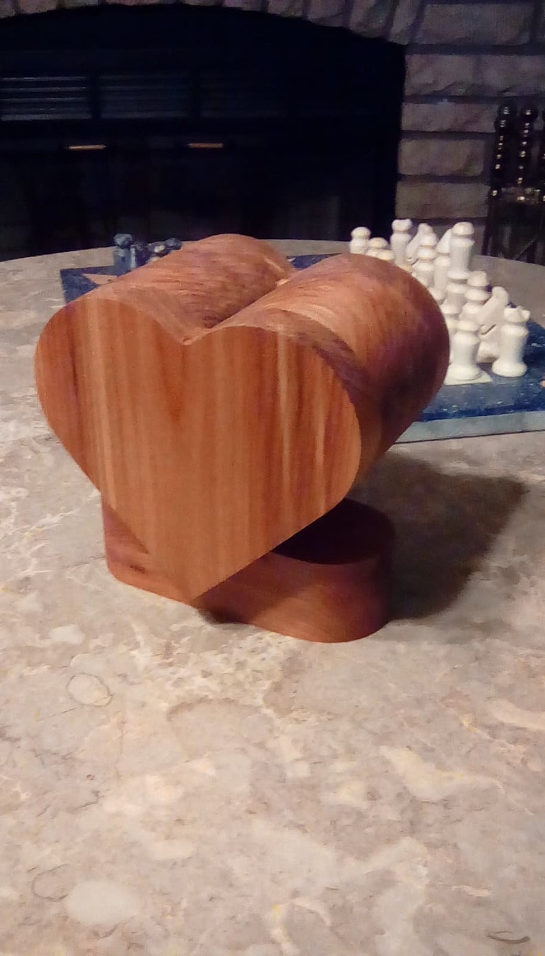 Cedar Heart Coin Bank /'one coat finish/'