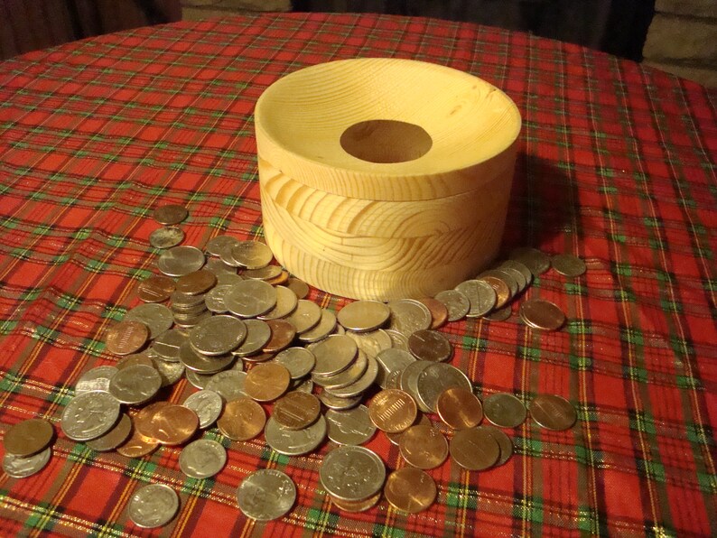 Coin Toss Change Bank Loose Change Bank Coin Collector Gift Etsy